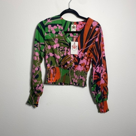 Anthropologie Roopa Pemmaraju Abstract Blouse Size Small - New with Tag - Picture 8 of 10